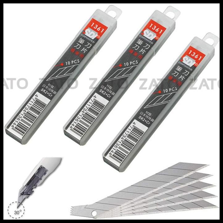 

Isi 10 Pcs Refill Cutter Sdi 30 Derajat - Kater