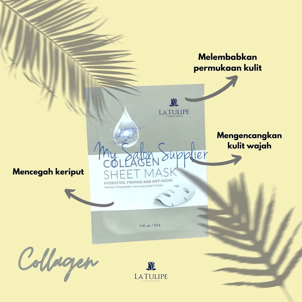 La Tulipe Collagen Sheet Mask / Masker Wajah