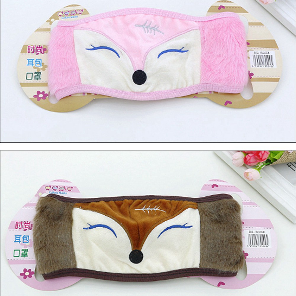 Fashion Mask Masker Mulut Cute Fox Kain