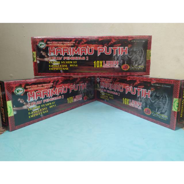 Obat Herbal Tangguh/Kapsul Harimau Putih 10X Original/Kemasan Baru