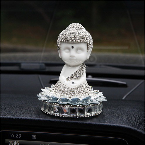 Pajangan Buddha Chibi Full Blink Blink Crystal Super Premium Limited Stok