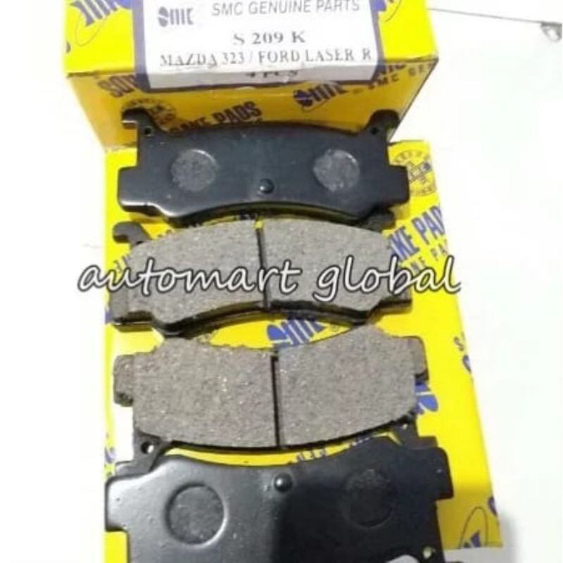 brake pad kamoas rem belakang ford laser mazda 323