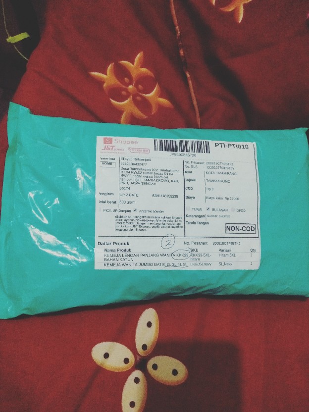 Kemeja Wanita Jumbo Batik  2l 3l 4l 5l