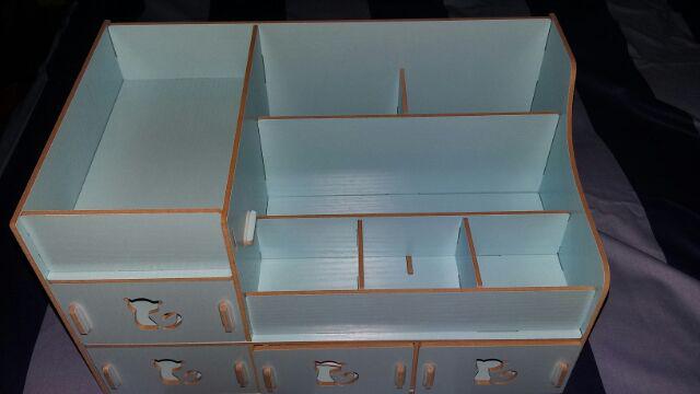 Rak Kosmetik Aksesoris 616 Bahan Kayu Desktop Storage Kitty Cat 213