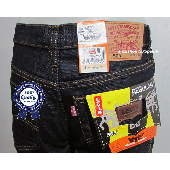 CELANA PRIA PANJANG ORIGINAL Celana Jeans Branded Levi's/levis Standar/Regular BlueBlack 27-32 CO