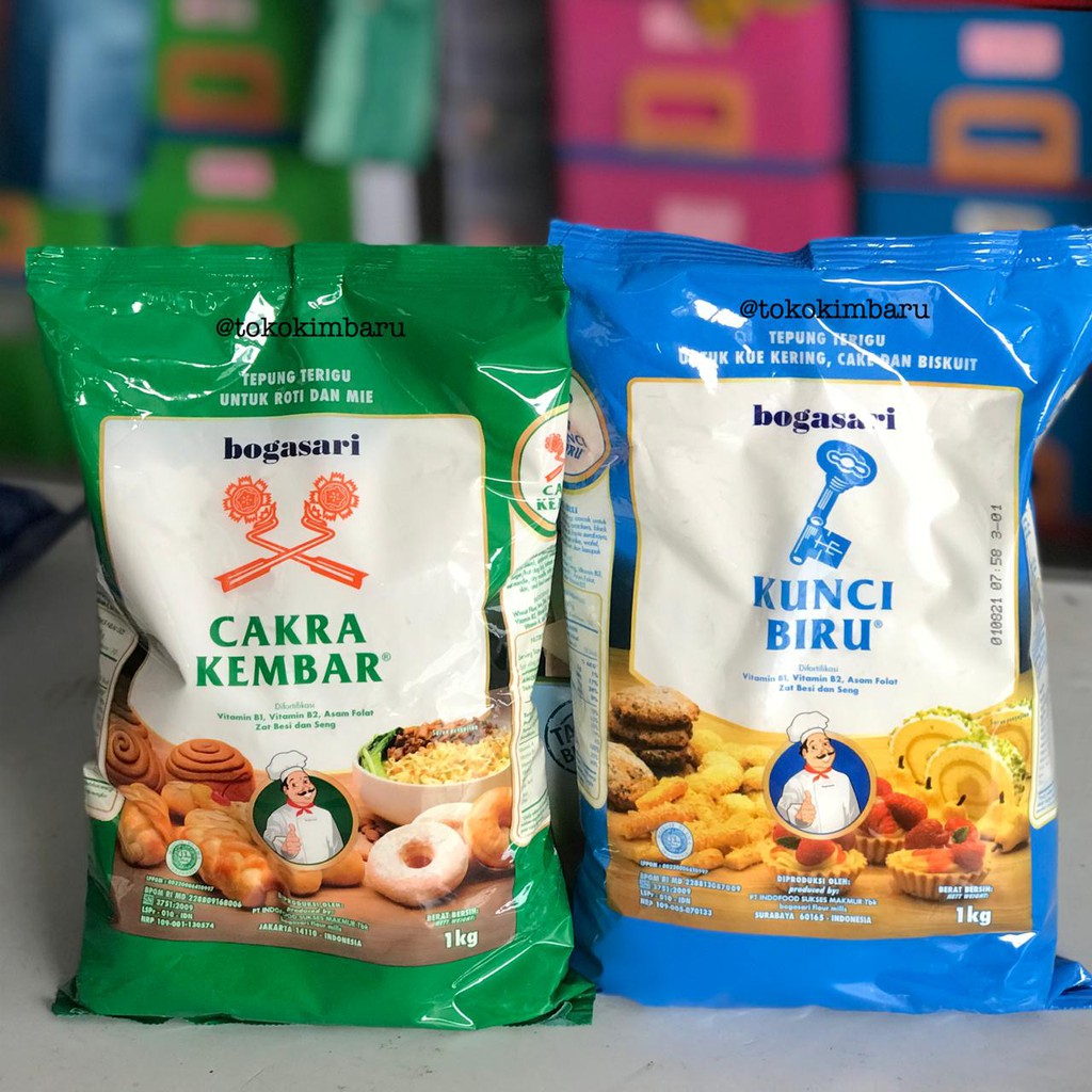 

Tepung Cakra & Kunci Biru Kemasan 1 KG