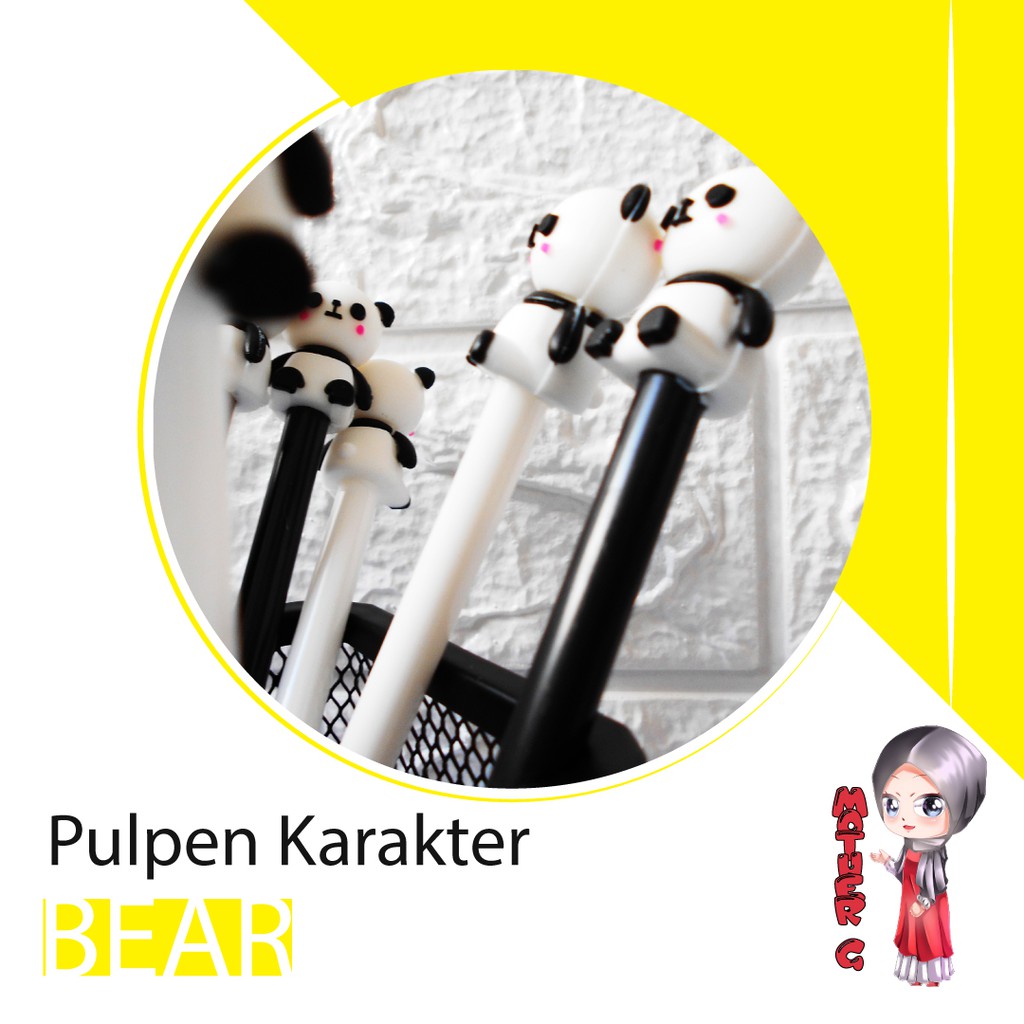 

Bear Pulpen Gel Karakter | High Quality - MOTHER G
