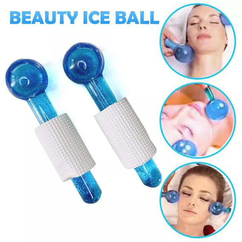 Ice Globe Roller Facial skincare cold roller massage facial ice ball Bola es alat pijat wajah