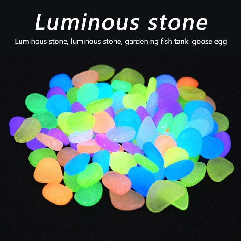 (MAINANKYU) BATU HIAS GLOW IN THE DARK LUMINOUS STONE PEBBLE BATU AKUARIUM AQUARIUM TAMAN KOLAM POT HIAS IMPOR