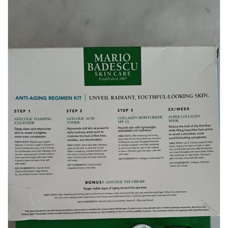 MARIO BADESCU ANTI AGING REGIMEN KIT