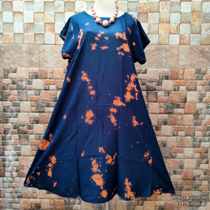 Daster payung tie dye Bali murah Uk-XL, Baju tidur, daster vega mega, pakaian Wanita, tye die casual, tie die, tye dye-Foto 19