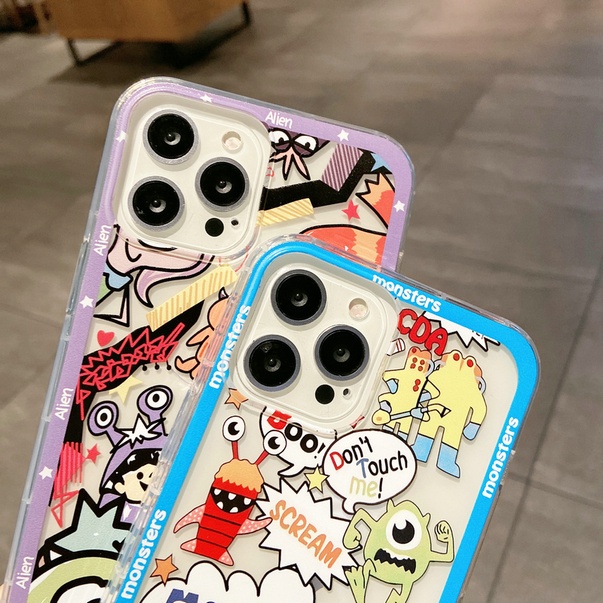 Casing Oppo A16 A16S A54 4G Case Silicon Caracter Monster.INC Premium