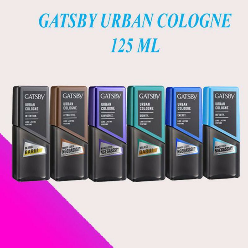 Gatsby Urban Cologne 125 ml - Gatsby Cologne Original 100% BERKELIPATAN FREE HANGING BAG