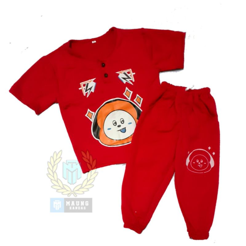 SETELAN KIANO ANAK 1-5 THN / SET KIANO CELANA PANJANG SABLON TERMURAH