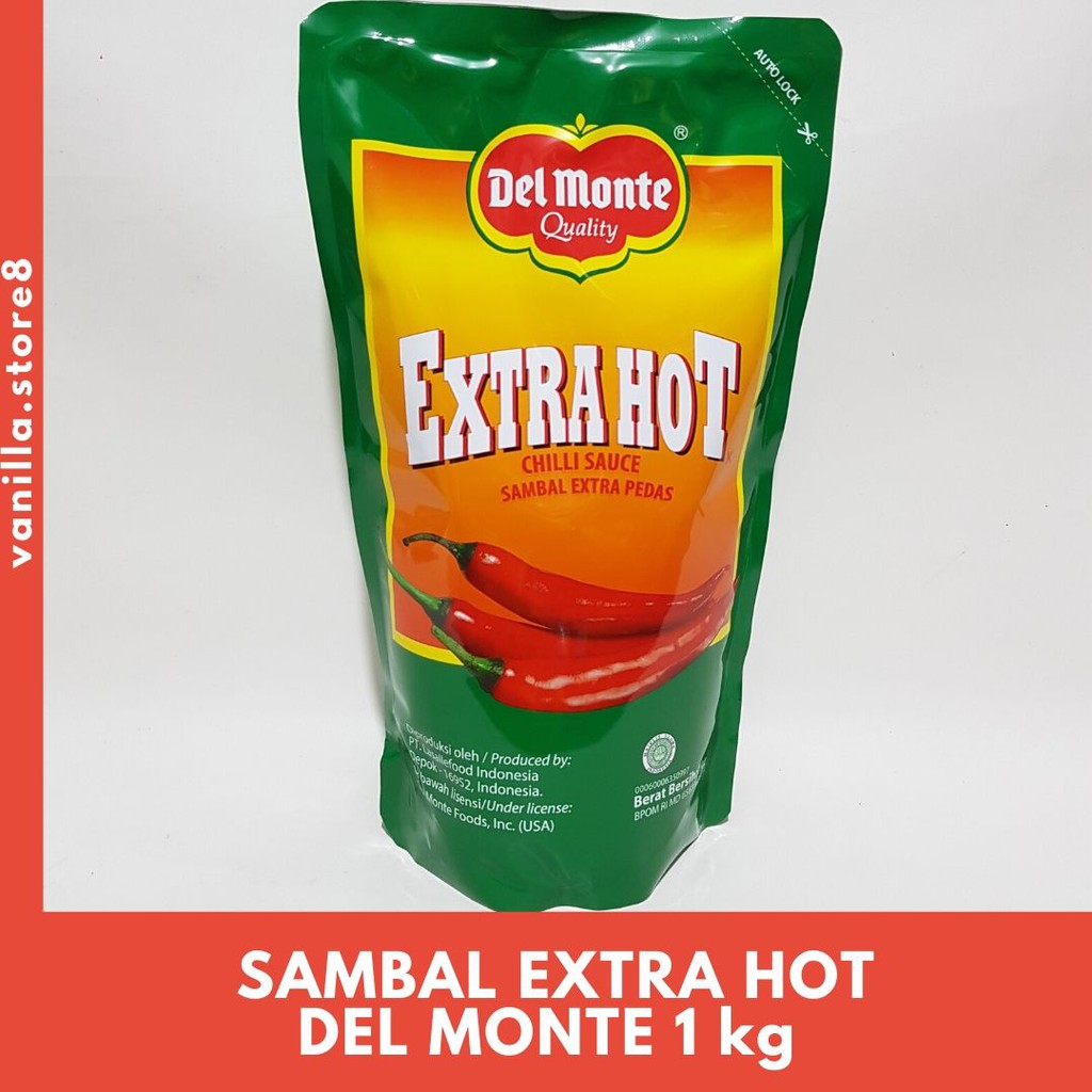 Saos Sambal Extra Hot Del Monte 1kg Shopee Indonesia