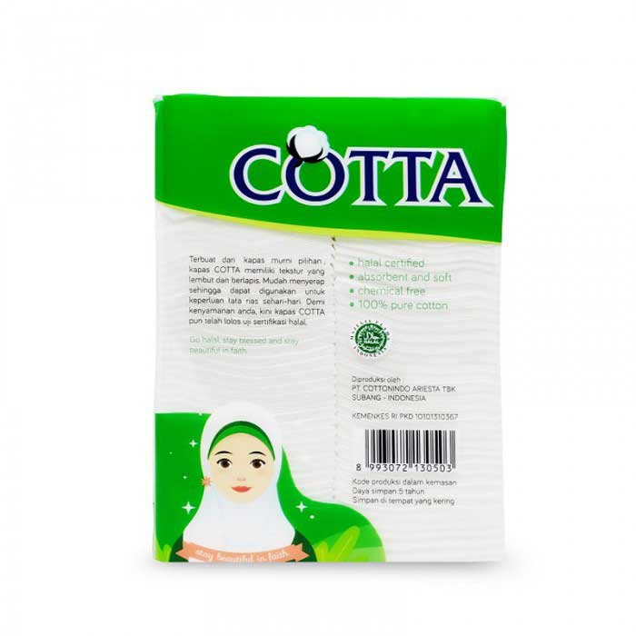 Cotta Kapas Kecantikan Halal 50 Gram (100 Sheet)