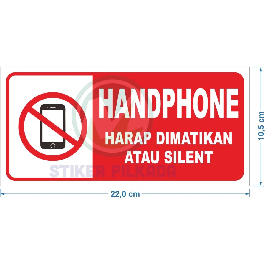 

STIKER VINYL HP HARAP DIMATIKAN 22X10,5