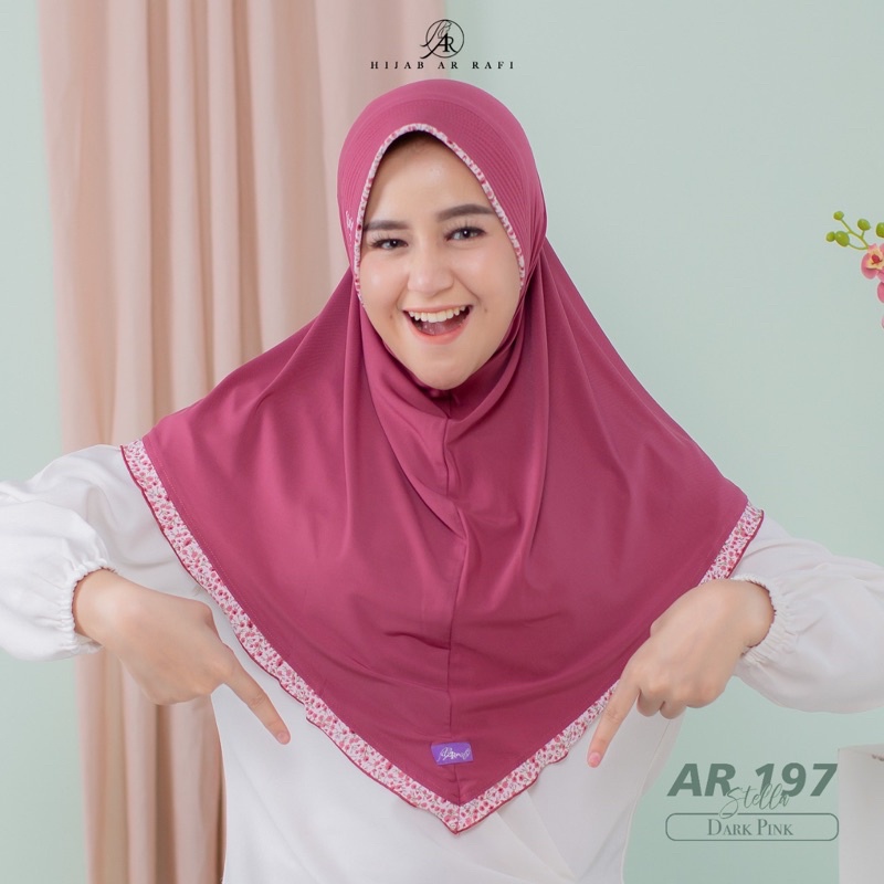 TERLARIS ✔️ Hijab arrafi AR 197 hijab instan  || INAYAHHIJAB-Darkpink