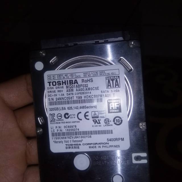 Hardisk laptop 320 GB