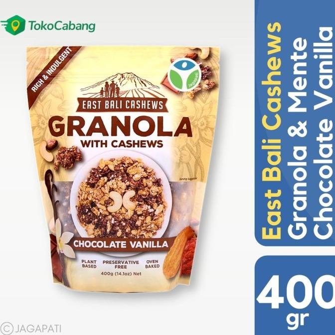 

East Bali Cashew Granola Chocolate Vanilla Cashew 400 gram