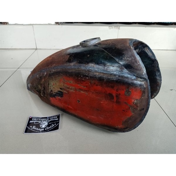 tangki yamaha replika dt100B bahan drum Motor Custom