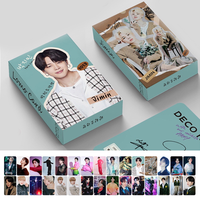 30pcs / set Kartu Pos LOMO BTS JK jimin V Genshin Impact ODDINARY