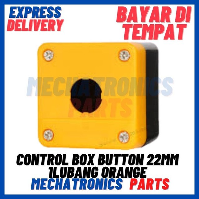 [BOX-9023] CONTROL BOX PUSH BUTTON 22MM 1LUBANG ORANGE