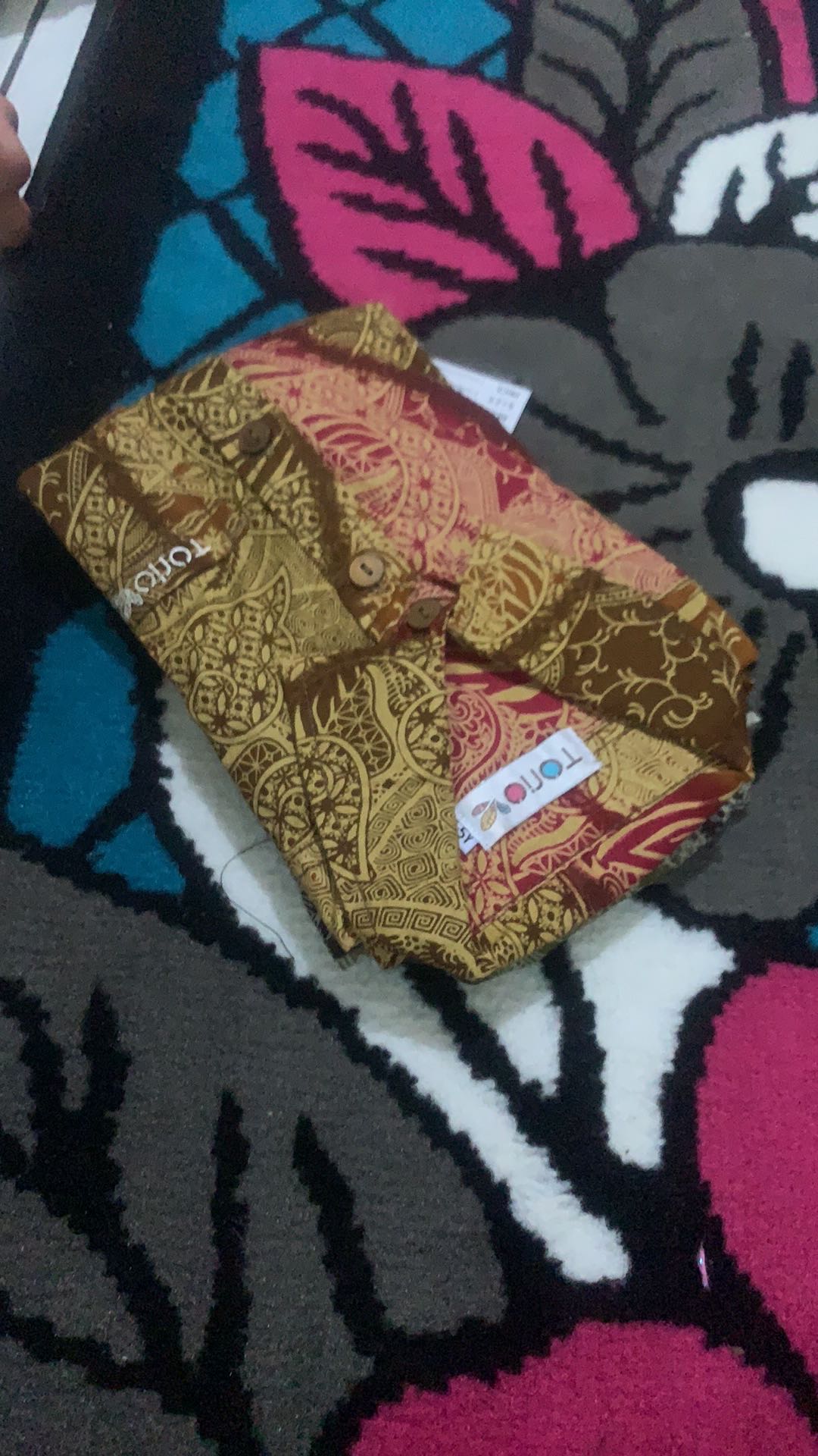 Torio Indonesian Smart Casual Green Batik - Kemeja Batik Anak Laki-laki