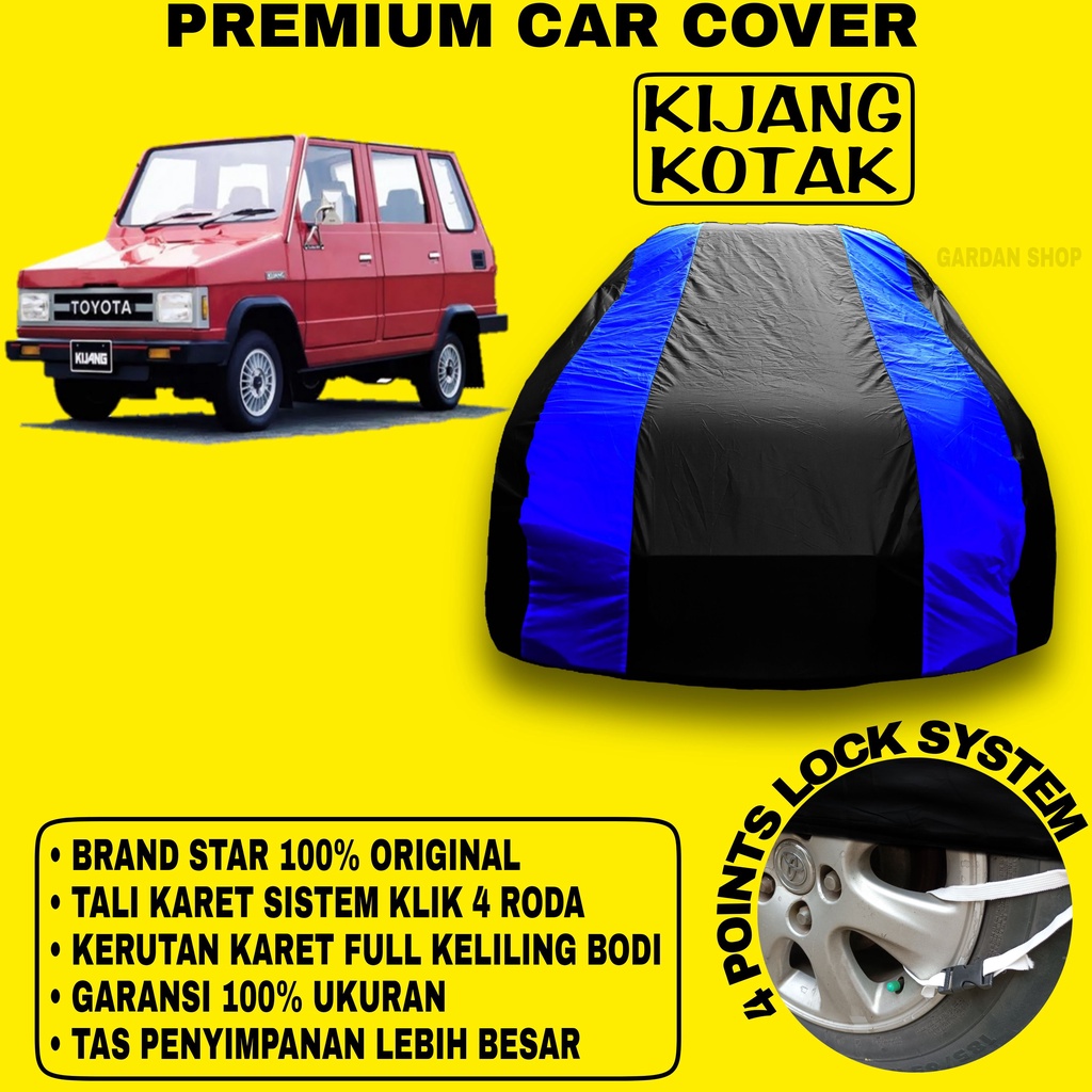 Body Cover KIJANG KOTAK Sarung BIRU Penutup Pelindung Bodi Mobil Kijang Kotak PREMIUM Blue Cover