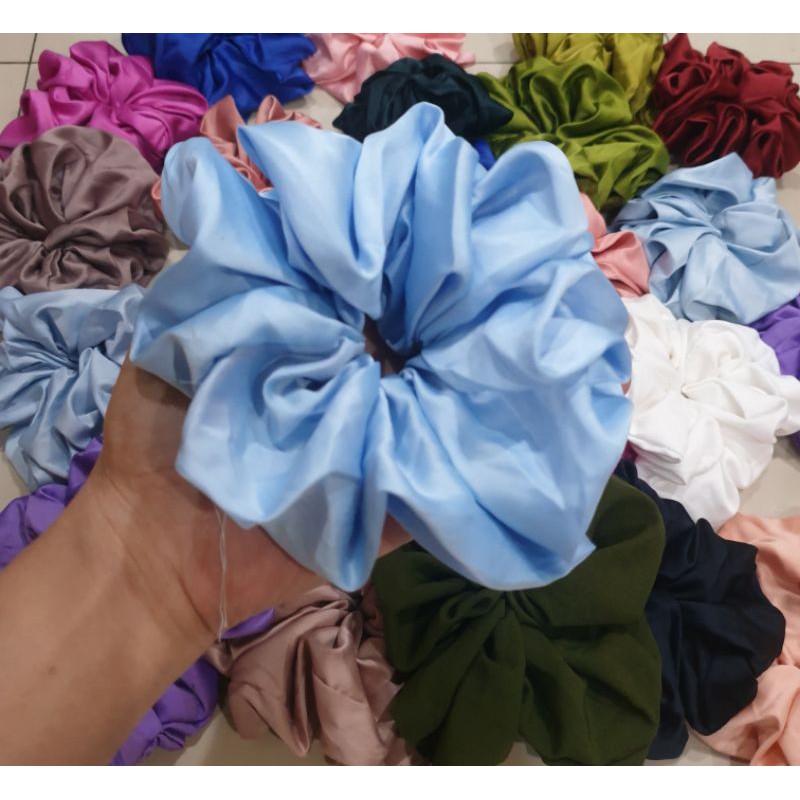 SCRUNCHIE Satin SUPER JUMBO PREMIUM INNER KUNCIR HIJAB CEPOL HIJAB