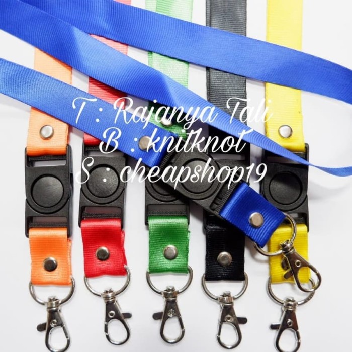 

ORGANIZER-DOCUMENT- TALI ID CARD/TALI LANYARD 2CM DENGAN STOPPER - PUTIH -DOCUMENT-ORGANIZER.