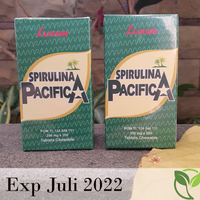 NEW SPIRULINA PACIFICA LUXOR 200 TABLET [ORIGINAL 100%]