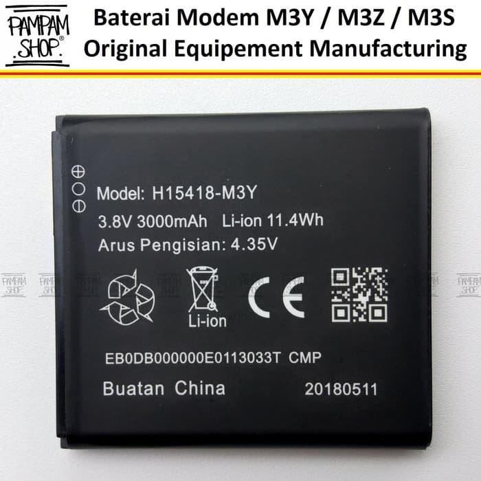 BARU  Baterai Modem Smartfren MIFI Andromax M3Y M3Z H15418 Original Wifi