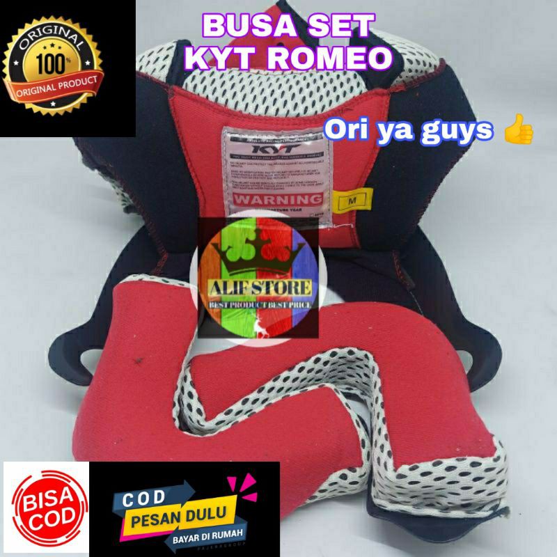 ✔️[COD] BUSA SET KYT ROMEO KOMPLIT ORI PART DALAMAN HELM ORIGINAL