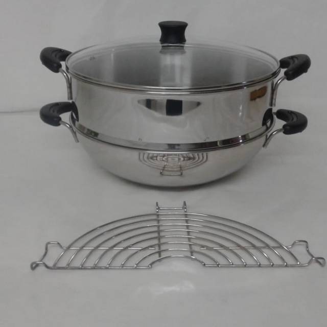 Wok Steamer ukuran 32 cm (Kukusan) merk Bima