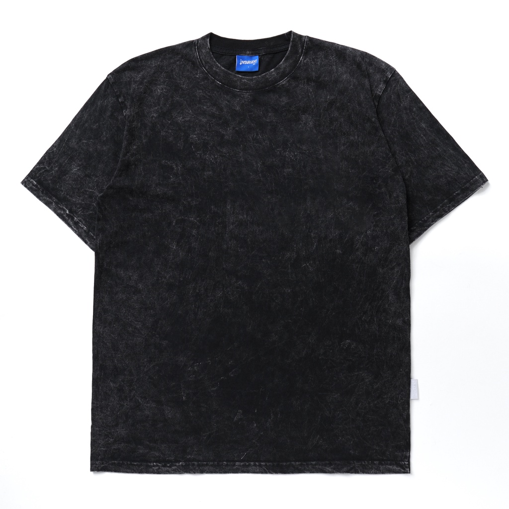 Insurgent Club - Heavyweight Tshirt Kaos Polos Oversize Washed Black 16s