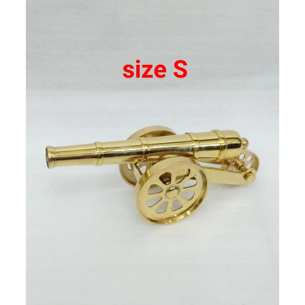 Hiasan miniatur Meriam Kuningan size S