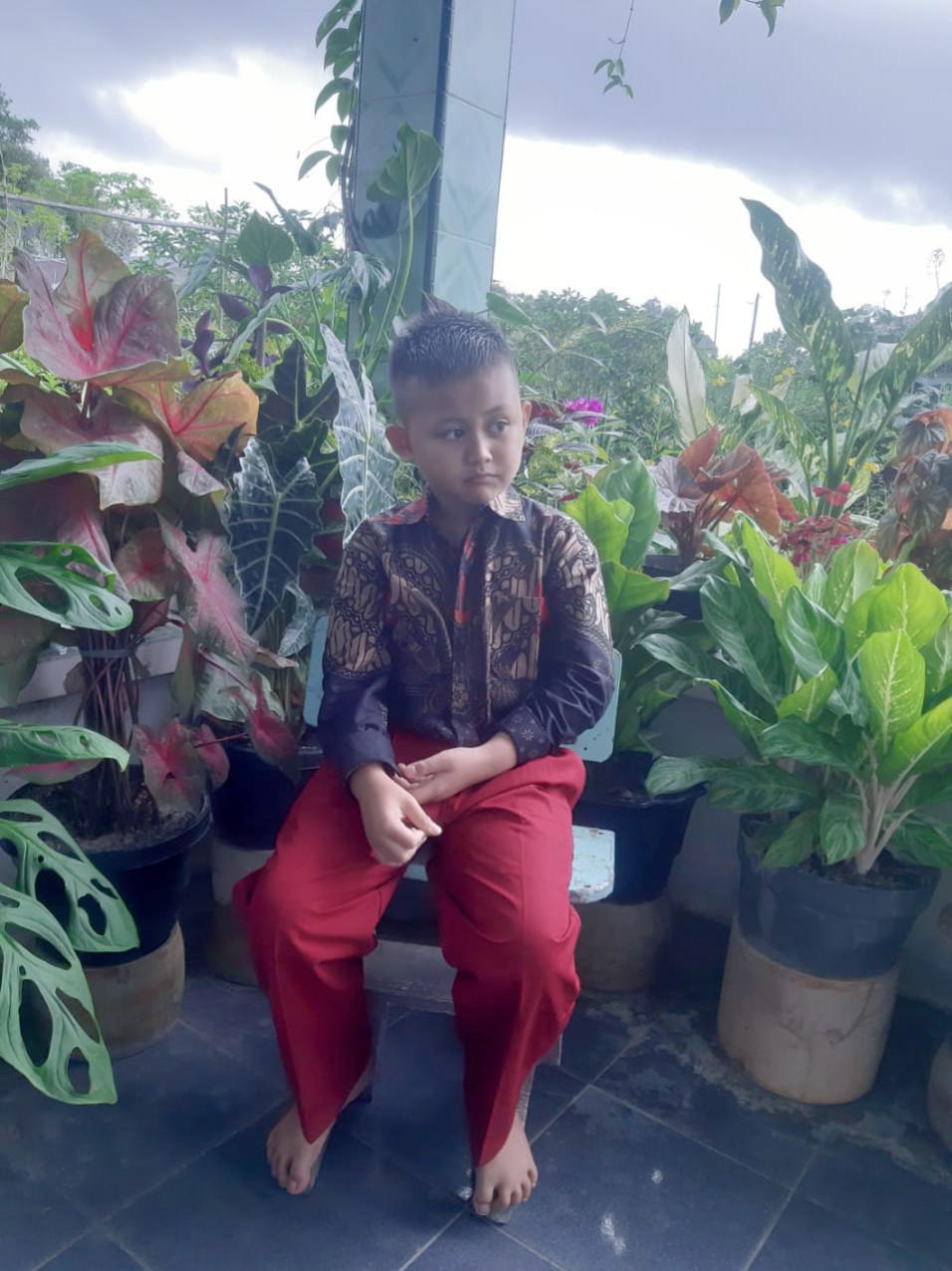 Baju Batik Anak Laki-laki Lengan Panjang Bisa Buat Sekolah Hari Batik