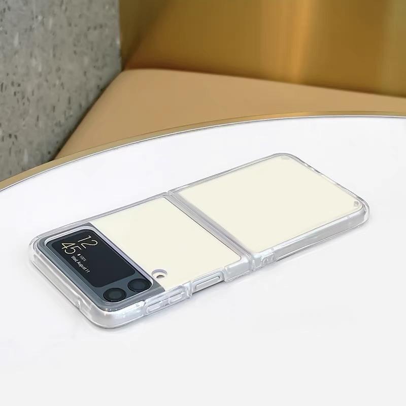 Soft Anti Crack Case Samsung Galaxy Z Flip 4 Flip 3 Z Flip 2 Z Flip 1 Clear Crack Case Anti Crack