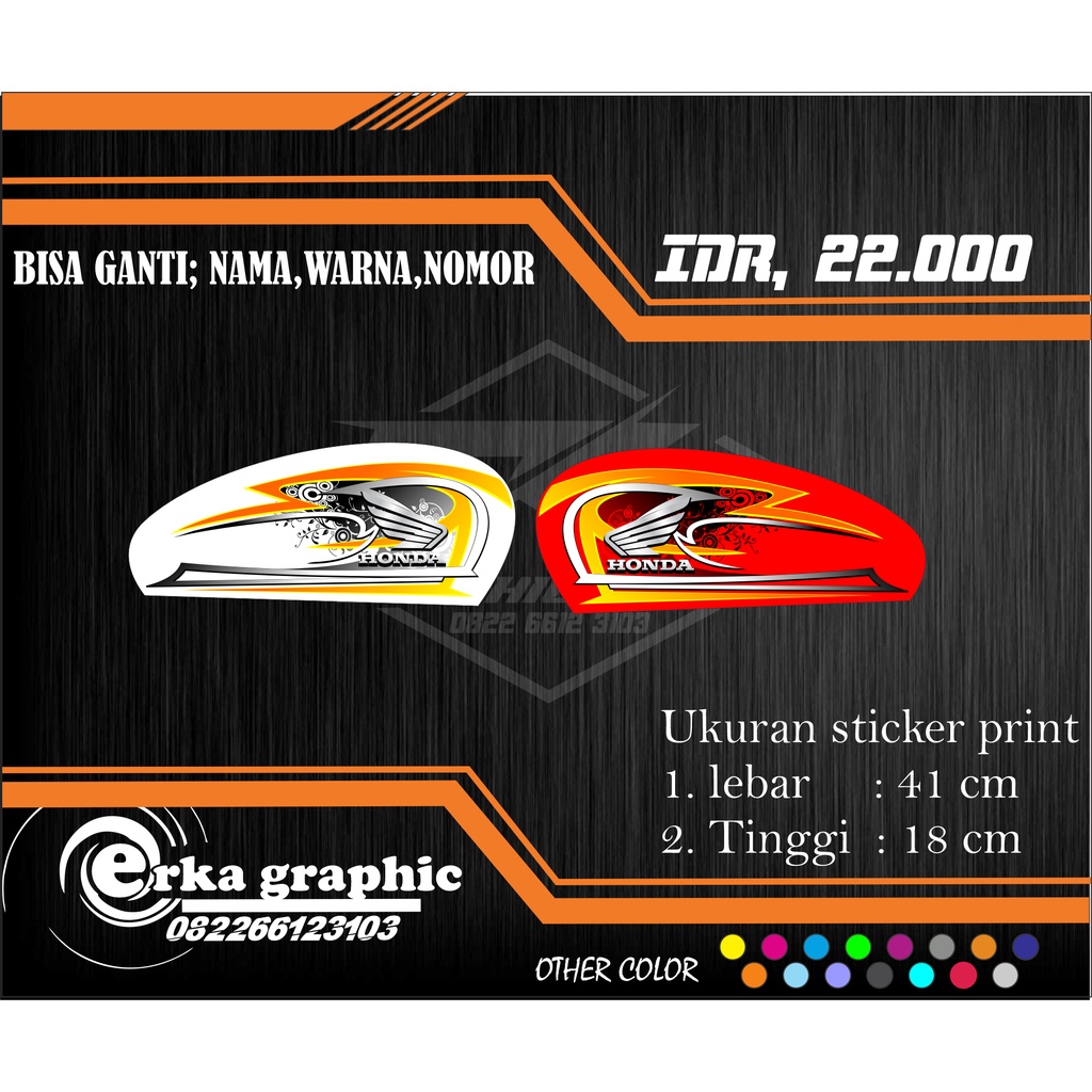 DECAL TANKI CB100// CUSTOM DESAIN