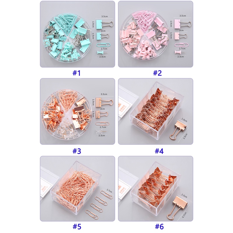 Deli. 72 Pcs Metal Clips&amp;Pins Set Multifunction File Paper Binding Tool Office Supplies