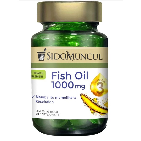 fish oil 1000 mg omega 3 soft kapsul sidomuncul | minyak ikan