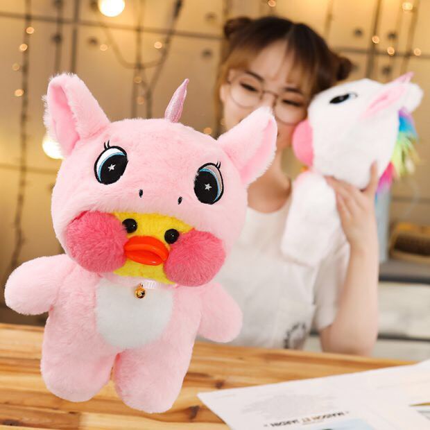 BONEKA FANFANCHU FANFANCHUU LALAFANFAN BEBEK CAFE MIMI STITCH PIG BABI CAT KUCING UNICORN CORGI DOG