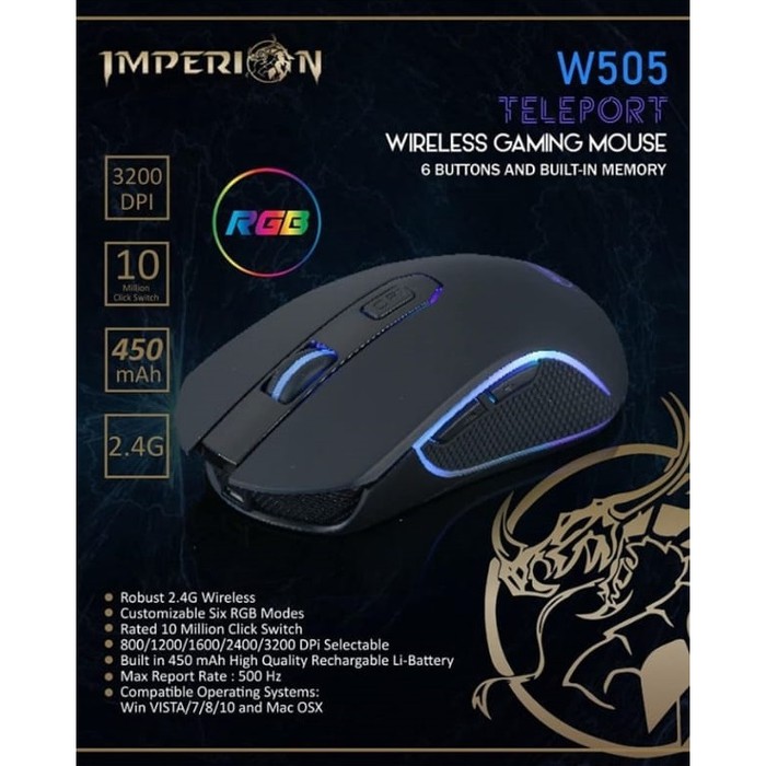 Mouse Gaming Imperion Teleport W505