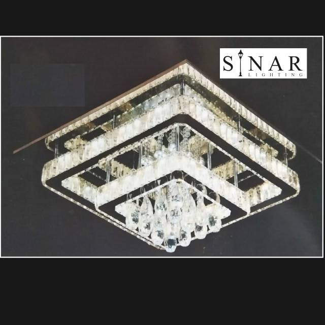 Lampu plafon kristal LED 68221/60 ( REMOTE)