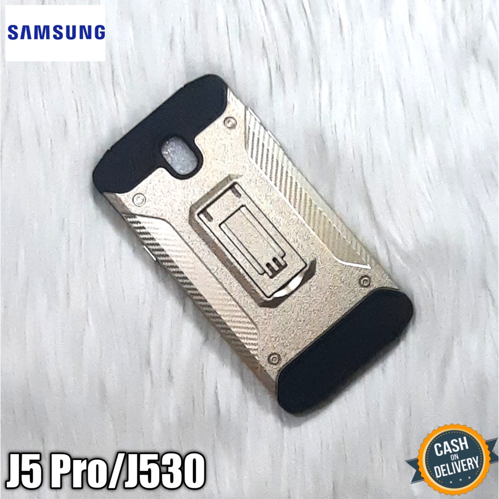 case standing iron for samsung J5 pro casing hp hardcase