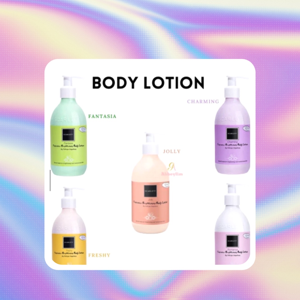 scarlett body lotion / scarlett body whitening / hand body/ Body wash /pemutih tubuh/ sabun mandi /body scrub