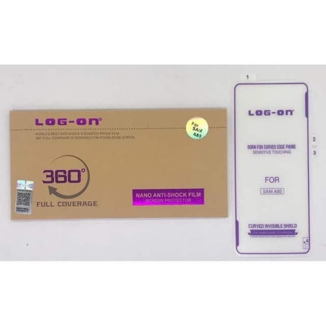 ANTISHOCK SCREEN PROTECTOR LOG ON SAMSUNG A80 - ANTI GORES JELLY
