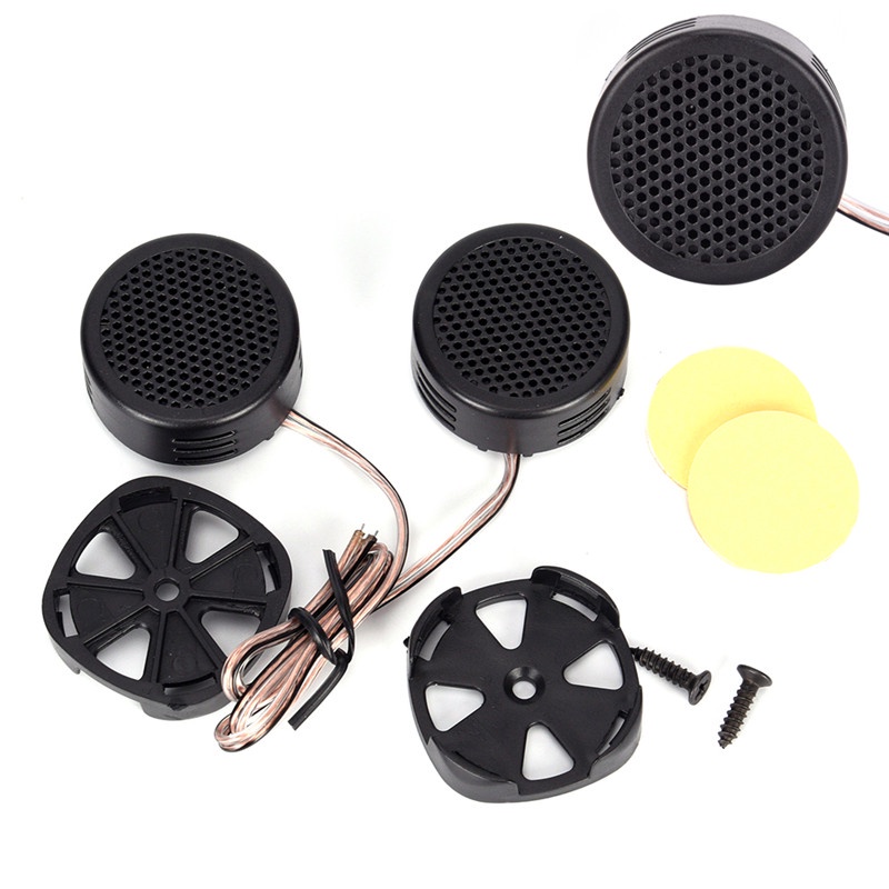 (LUCKID) 2pcs Speaker Tweeter Stereo 500 Watt Super Power Untuk Audio Mobil