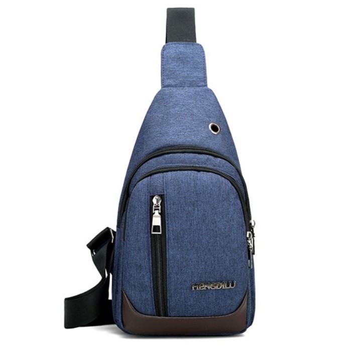 Tas Selempang WATERPROOF 501 Kanvas Men Sling Back Cowo Messanger Korea Fashion Shoulder Bag